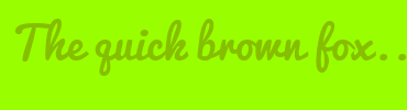 Image with Font Color 86BF01 and Background Color 99FF00